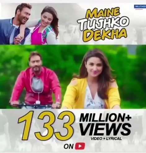 Congratulations bae @AmaalMallik @Sukritikakar @kumaarofficial nd #NeerajShridhar #MaineTujhkoDekha crosses 133 million views on YouTube.