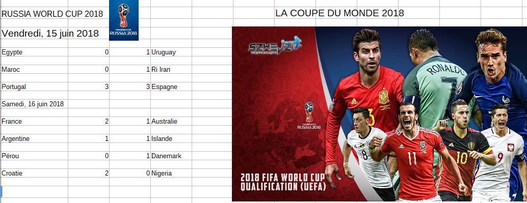SteeleTheo's tweet photo. les horaire de la coupe du monde 2018 https://t.co/ZWMycEP4Js