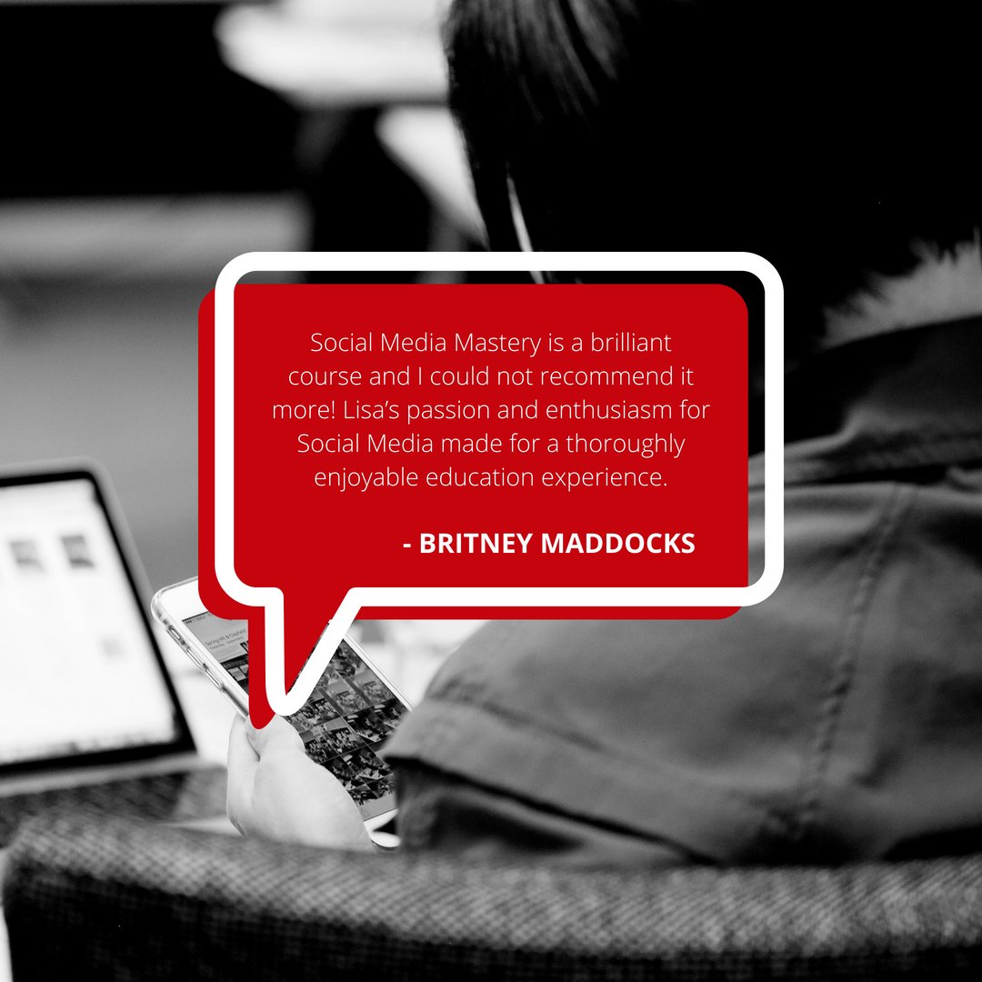 SMMastery1's tweet image. We love hearing feedback from our students! #socialmediamastery