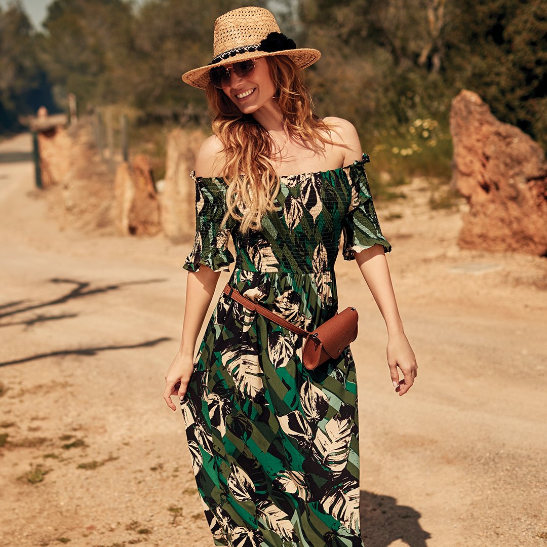 peacocks bardot dress