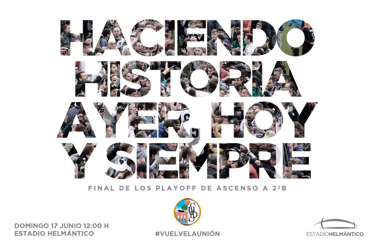 VuelveLaUnion's tweet photo. Hoy es el dia @CFSalmantinoUDS , hoy es nuestro día. ¡Vamos guerreros! #VuelveLaUnion #SomosLaUnion #SalamancaConLaUDS #RumboA2B #Rumbo2B #ADNUDS https://t.co/ONmedq4Xef