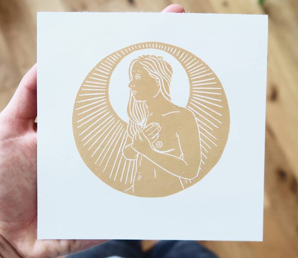 This month's mini print is titled 'Connect'. I found myself looking at Byzantine iconography as inspiration for this one. I love the delicate rays of light shown in so many of these works. 

ellenvonwiegand.com/monthly-print-…

#linocut #blockprinting #linoprint #blockprints #printmaking