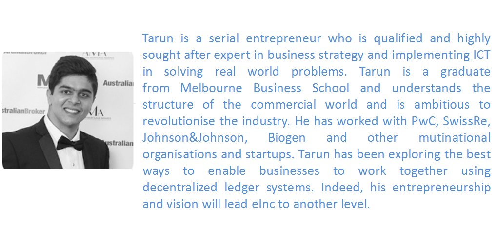 eIncHQ's tweet photo. There is absolutely no substitute for hard work and quality. Meet our CEO Mr. Tarun Malik

#eINC #EtherInc #Blockchain https://t.co/OuqYlBQsVI