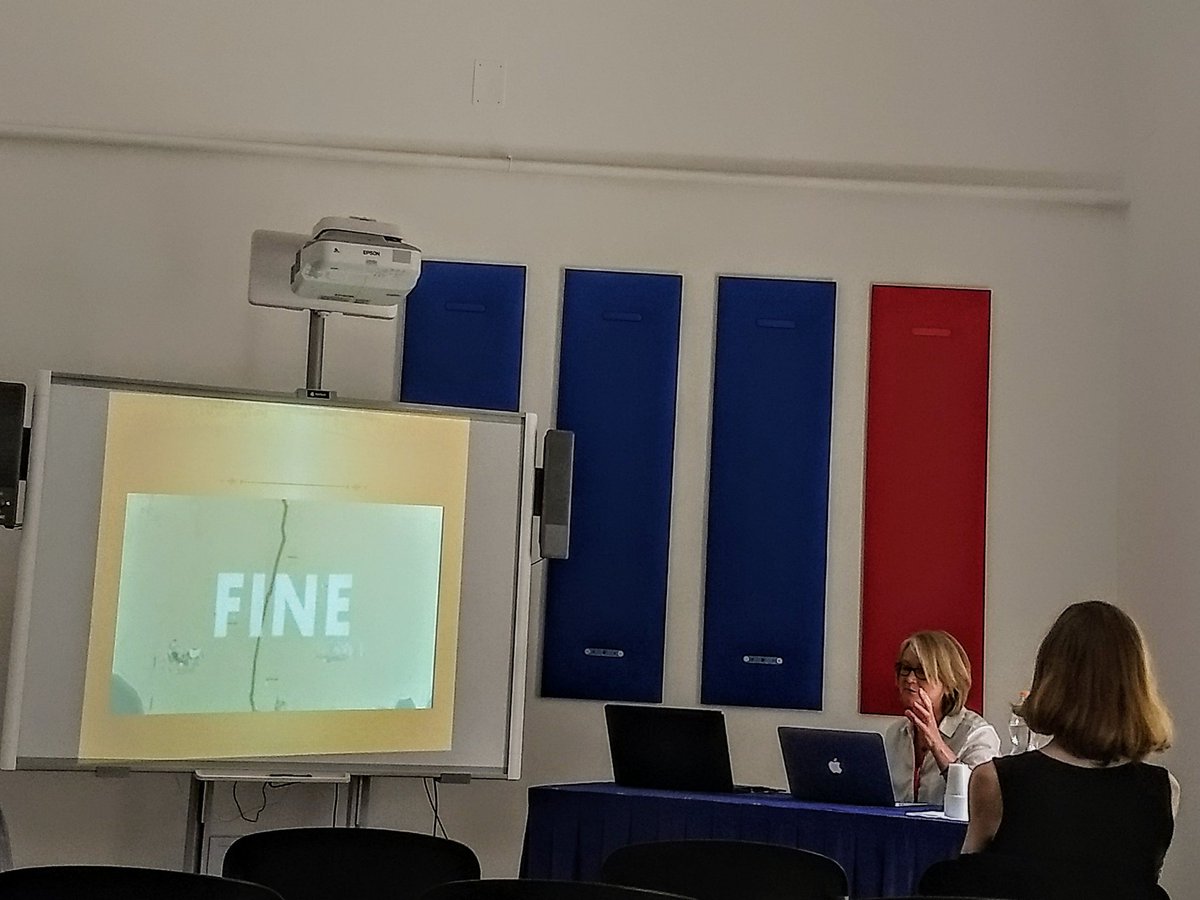 FemmeRevoltee's tweet photo. #AAIS2018 Jenny Burns gives a rich and thought provoking response to the panel "Italy Elsewhere: Revisiting National Cinema" - thinking about fabrication, labour, Italian mobility, region vs nation and haunting https://t.co/cUXrWGvgZU