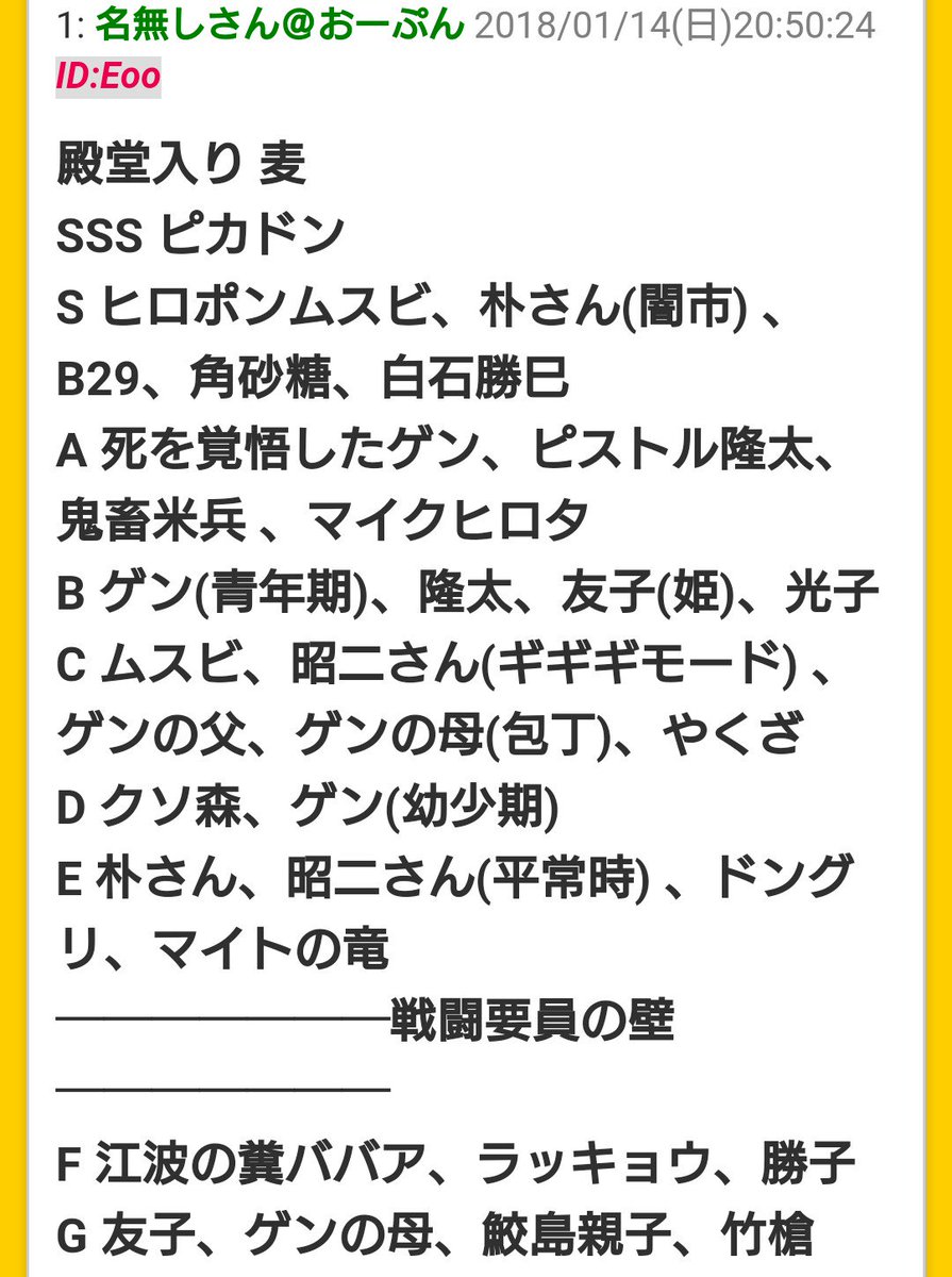 は だし の ゲン 強 さ 殿堂 はだしのゲン強さランキング ちきチキまとめブログ