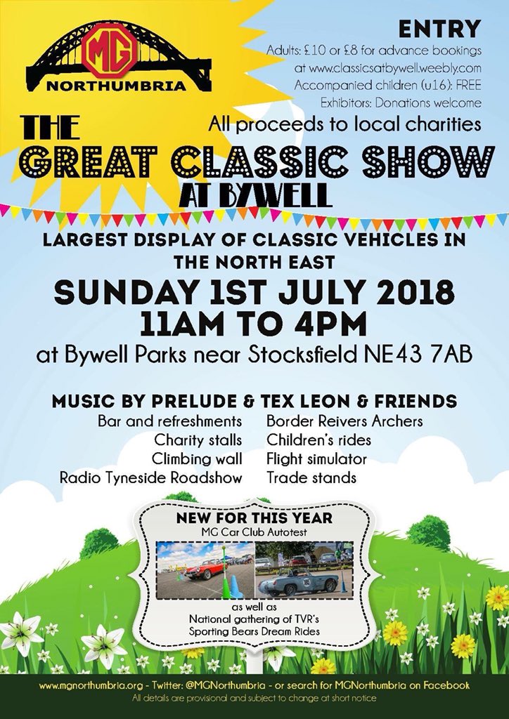 2 weeks today! The Great Classic Show at Bywell. #classiccars #NorthEast #NEFollowers