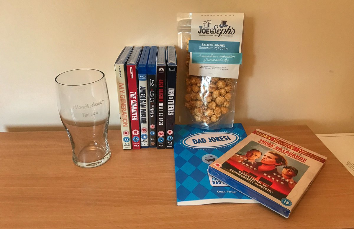 thatchamdad's tweet photo. What did you get your dad for Father’s Day? #MovieWeekender provided films (I’m looking forward to seeing Three Billboards), snacky goodness (the pork scratchings didn’t survive long enough to make the photo - oops) and other goodies. Perfect! #spon https://t.co/ql8LtvrKXO