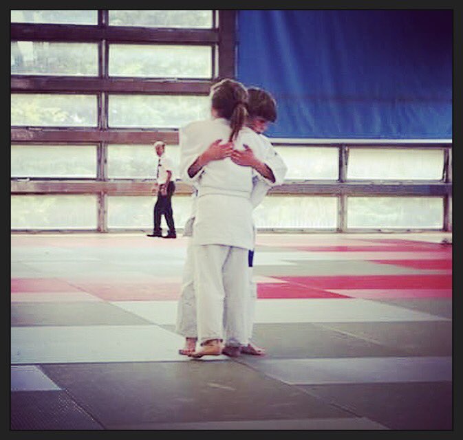 Peter and Luca @pperote sharing a #hug at the end of their #LondonYouthGames #final #MoreThanSport #friendship #sportsmanship #JudoSpirit #YoungProfessionals #respect @LdnYouthGames @SenseiBasilMS @BritishJudo @britjudolondon