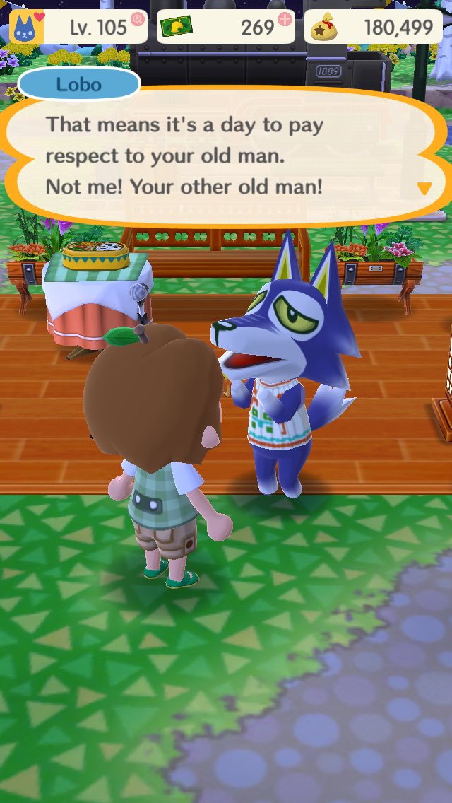 cybonk's tweet photo. too late! i'm respecting you so much right now Lobo!! #PocketCamp #AnimalCrossing https://t.co/eZcCxtwqAZ