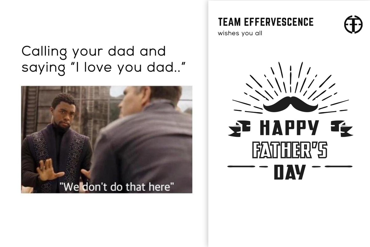 goEffervescence's tweet photo. “A Father is neither an anchor to hold us back , nor a sail to take us there,but a guiding light whose love shows us the way.”
Happy Father's Dat to everyone!!
 #FathersDay
 #ILoveYouDad
 #EFFE18
 #StringsOfEuphoria https://t.co/0rkCmcEi07