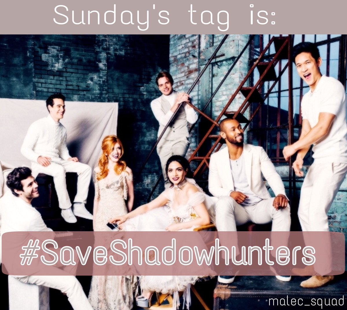 MalecSquadIT's tweet photo. ATTENTION PLEASE 
Today’s tag is: 
👇🏼👇🏼👇🏼👇🏼👇🏼👇🏼👇🏼

#saveshadowhunters https://t.co/Bz0ud7LLM4