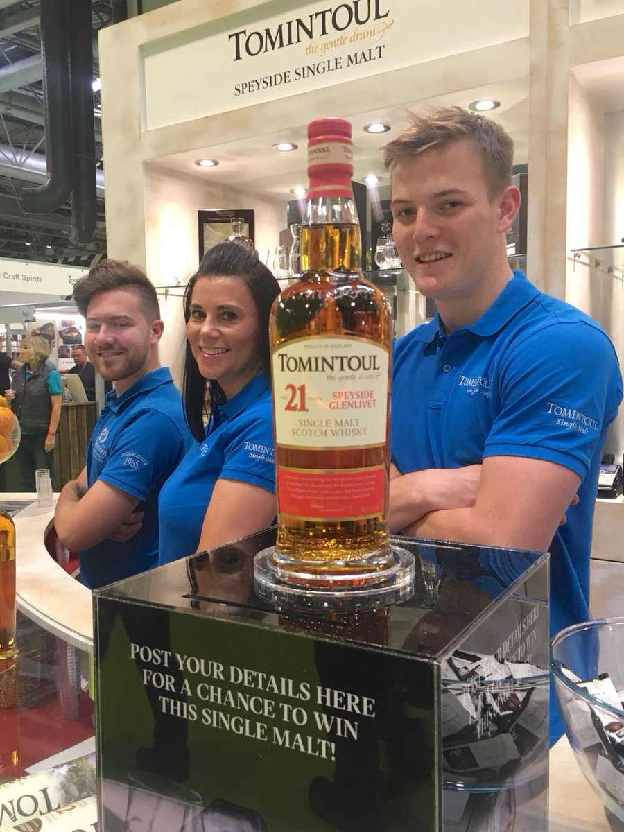 TomintoulWhisky's tweet photo. It's our last day @BBCGoodFoodShow in Birmingham so come and see the team on stand F620 if you are here to try some of our excellent drams plus maybe get a late present for Fathers Day #TomintoulWhisky #BBCGFS #FathersDay https://t.co/pzIKRyGghF