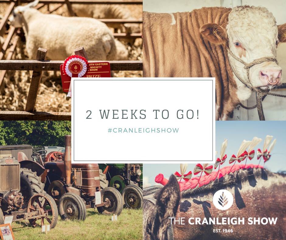 Feeling excited! For full details of this year’s Cranleigh Show on Sunday, 1st July visit CranleighShow.co.uk #cranleighshow