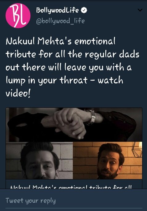 NakuulsArmy's tweet image. And that's how he Rules the INTERNET♥ 
@NakuulMehta still can't get over from that Video.♥
What a Bliss !! 
PROUDA ❤
@captainpsm
#FathersDay #RegularMan
