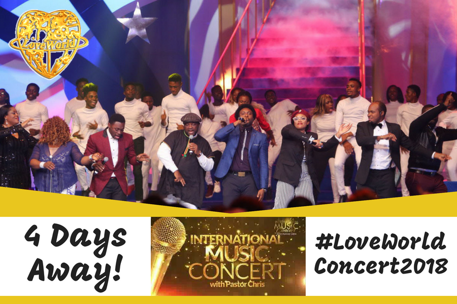 LoveWorldEvents's tweet photo. GET READY FOR THE 9th INTERNATIONAL MUSIC CONCERT WITH PASTOR CHRIS!!!
This concert was originally created by Pastor Chris to give back to his community with a magical night, touching souls with musical talent!
#LoveWorldConcert2018 #ICLC2018 #ChrisOyakhilome #LMAMMovieConcert https://t.co/NVgcnLHFfL