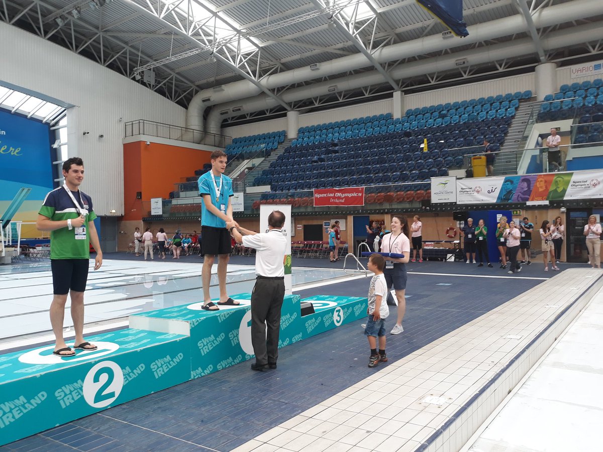 SoiSwimming's tweet photo. @SpecialOlympics World Games medallist Eleanor Murray honours our winners at the @nacdublin @SOIreland #PlayYourPart #IrelandGames https://t.co/RFxjak7LJu