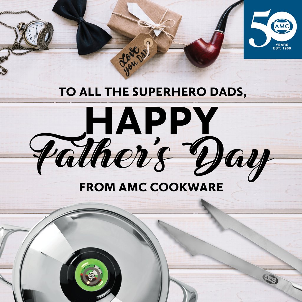 amc_cookware's tweet photo. Happy Father's Day! From all of us at AMC COOKWARE #FathersDay #AMCookware https://t.co/FsjNXm576O