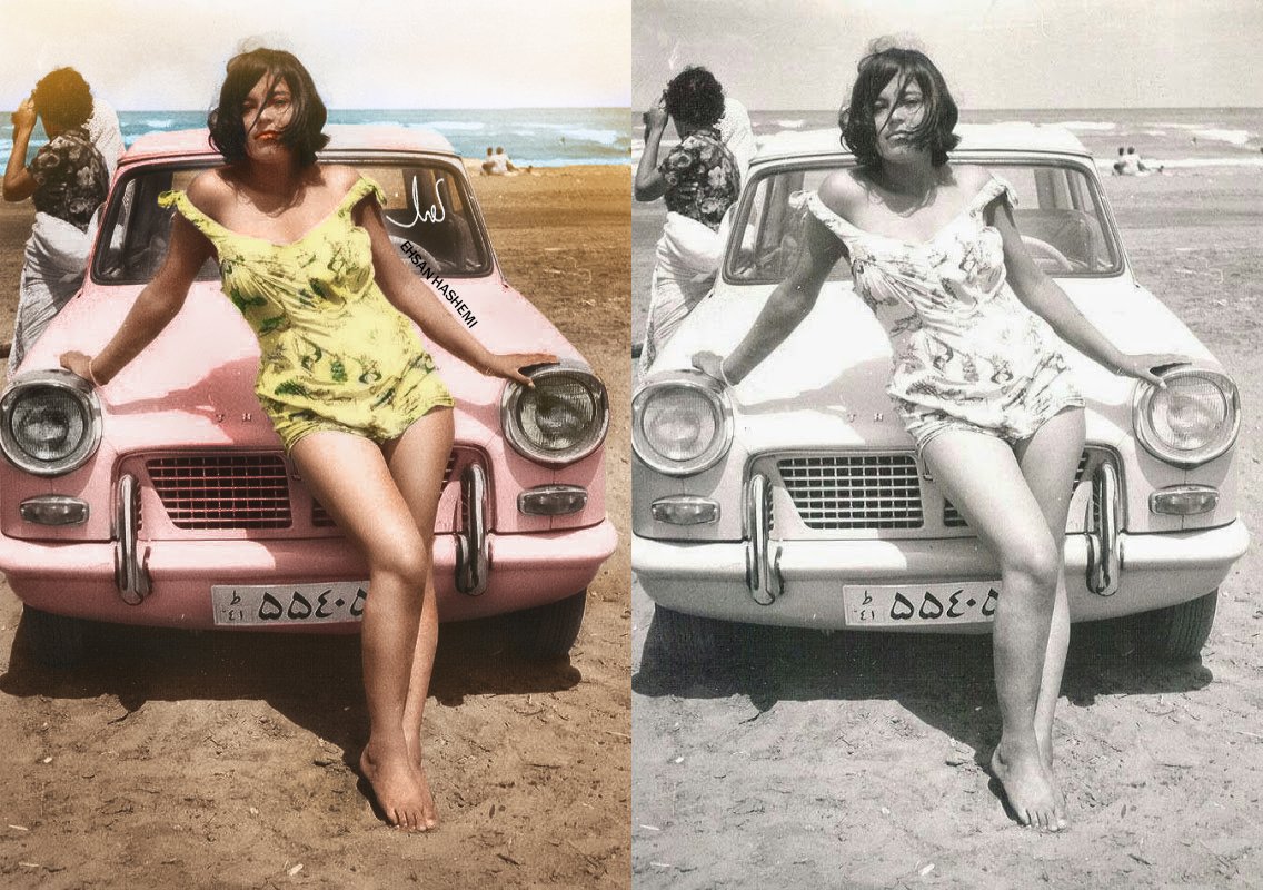 ehsanhaashemi's tweet image. عکس این دختر ایرانی لب دریای خزر قبل از انقلاب رو رنگ زدم
کاش میدونستم کیه و این عکسو بهش هدیه میدادم
#رنگی #colorizing