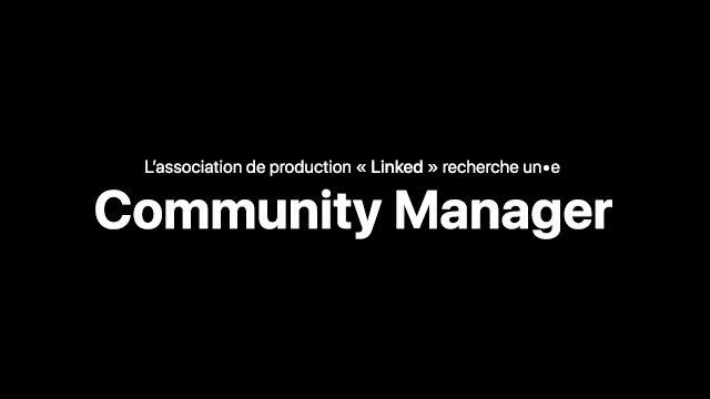 LinkedASBL's tweet image. #RECRUTEMENT : L&apos;association belge de production vidéo &quot;Linked&quot; (ASBL) recherche un #communitymanager bénévole pour la gestion des réseaux sociaux de la websérie @UsernameProject. — Mail : quentin.concha@usernamewebseries.com