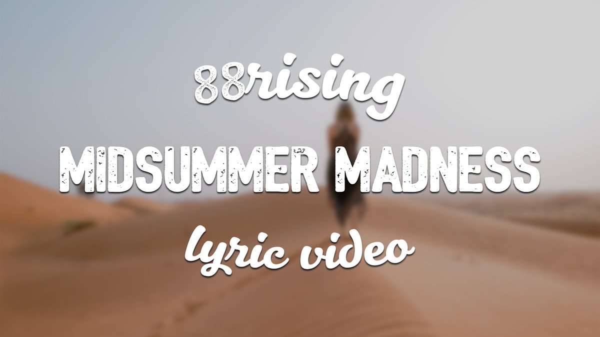 La Belle Musique (@_labellemusique) on Twitter photo 88RISING - Midsummer Madness (ft. Joji & Rich Brian & Higher Brothers & AUGUST 08) (Lyric Video)
88rising announce new album and drop “Midsummer Madness” with <a href="/richbrian/">Rich Brian</a>, <a href="/sushitrash/">JOJI</a>, <a href="/HigherBrothers/">Higher Brothers</a> and <a href="/august08/">“SEASICK” OUT NOW</a>
youtu.be/w99QMUtJUHY 88RISING - Midsummer Madness (ft. Joji & Rich Brian & Higher Brothers & AUGUST 08) (Lyric Video)
88rising announce new album and drop “Midsummer Madness” with <a href="/richbrian/">Rich Brian</a>, <a href="/sushitrash/">JOJI</a>, <a href="/HigherBrothers/">Higher Brothers</a> and <a href="/august08/">“SEASICK” OUT NOW</a>
youtu.be/w99QMUtJUHY