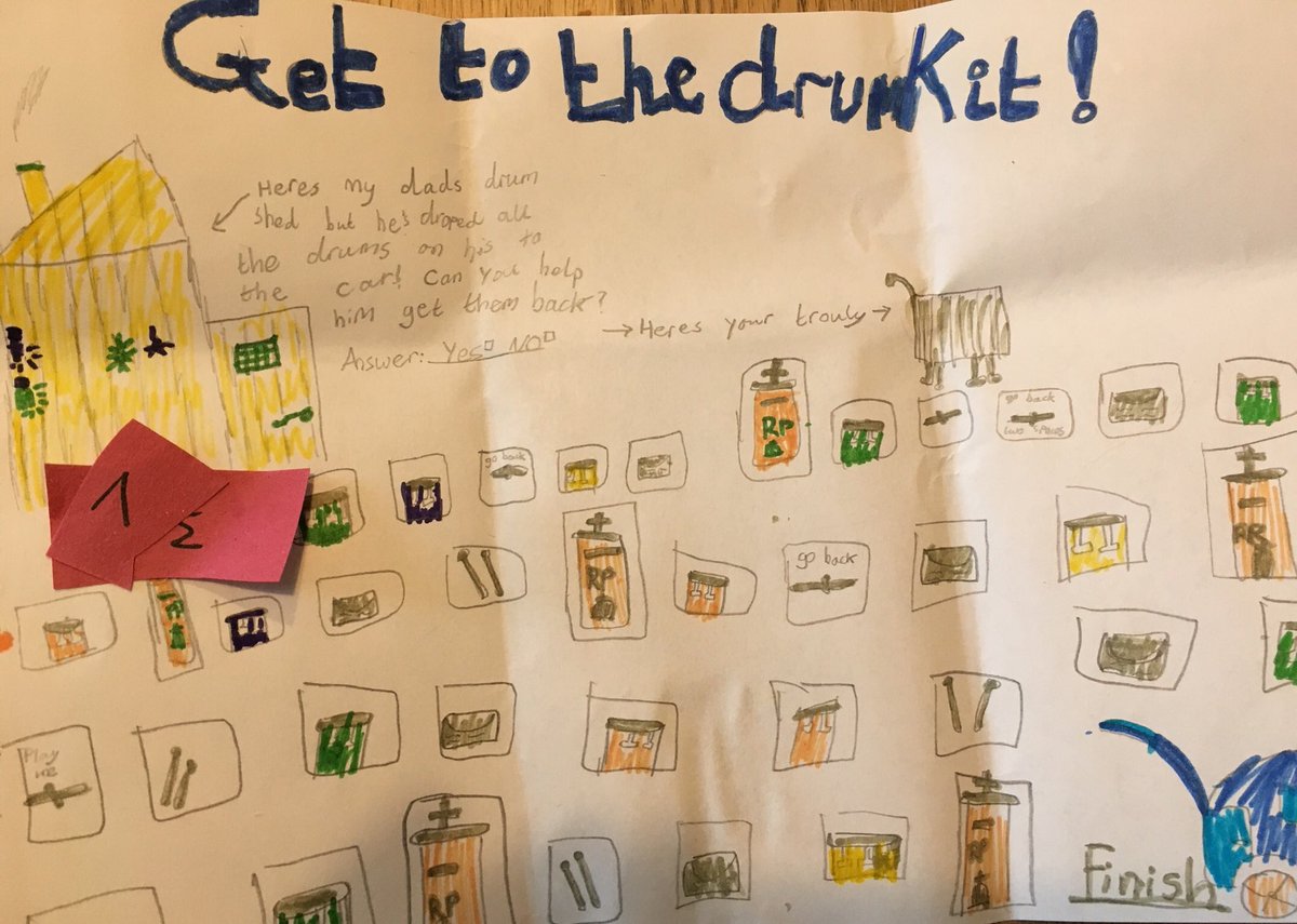 NedPotterDrums's tweet photo. My 7 yr-old daughter made me a drum game for father’s day! https://t.co/eurh17DJGg