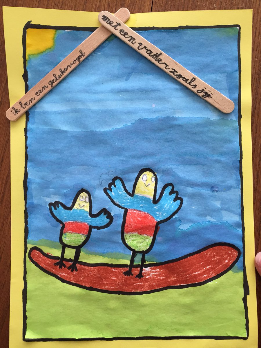 Na keynote Pieter Fannes #ord2018 over oa de pedagogie van creativitiet door de eeuwen heen, kijk ik heel anders naar het kunstwerk dat mijn dochter op school maakte voor vaderdag 😂