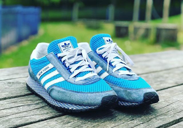 adidas new york trainers blue