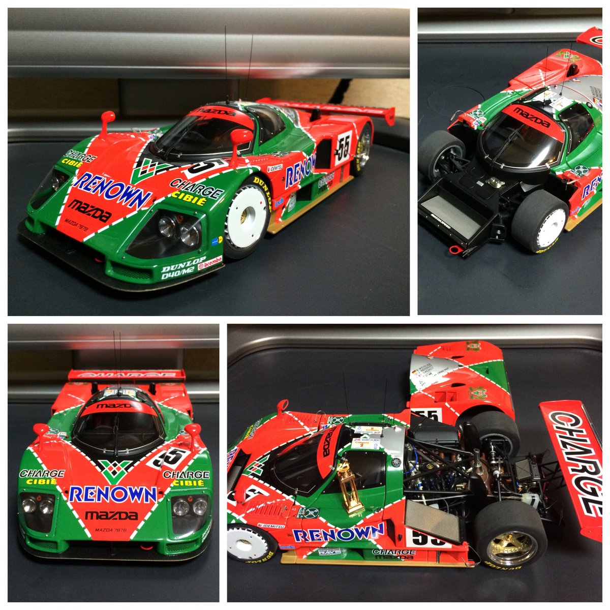 O Xrhsths 空想キッス Sto Twitter 今日も無事に仕事終了 Autoart Mazda 787b Lemans24 Winner 1991年 マツダ オートアート ミニカー ロータリーエンジン プロジェクトx