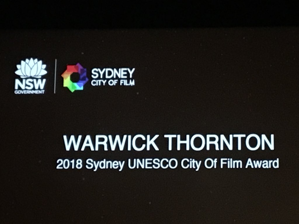 NorthHavenGirl's tweet photo. Yes!! An Australian filmmaker so worth celebrating! My film of the year was @SweetCountry__  Congratulations to Warwick Thornton winner of 2018 Sydney UNESCO City of Film Award!#SydFilmFest @sydfilmfest https://t.co/xlC9GD2UQp