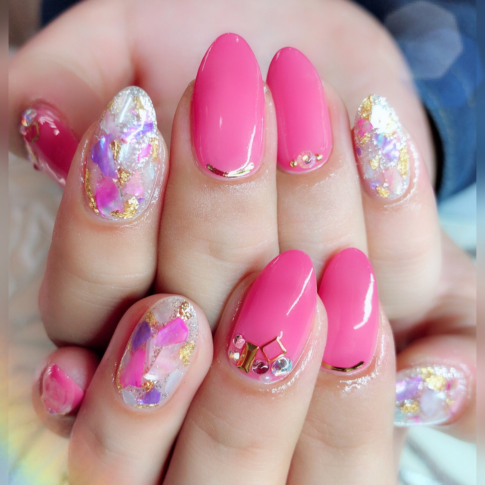 Coco お客様nail Pink Nail Nail Cute Gel Gelnail Nails Nailart Naildesign Fashion Pink Beautiful Summer Spring Gelnails Shell ジェルネイル 春 スカルプ ネイル 可愛い ネイルデザイン ピンク オシャレ