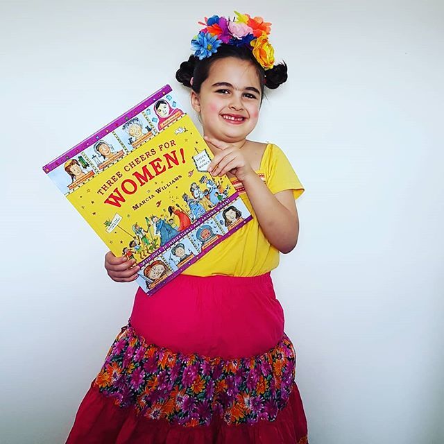 Trinity has been so inspired reading three cheers for women by #marciawilliams ...she was particularly captivated by the story of Frida Kahlo because of her own limitations of having juvenile arthritis and her determination to not let it hold her back. T… ift.tt/2HVxVnu