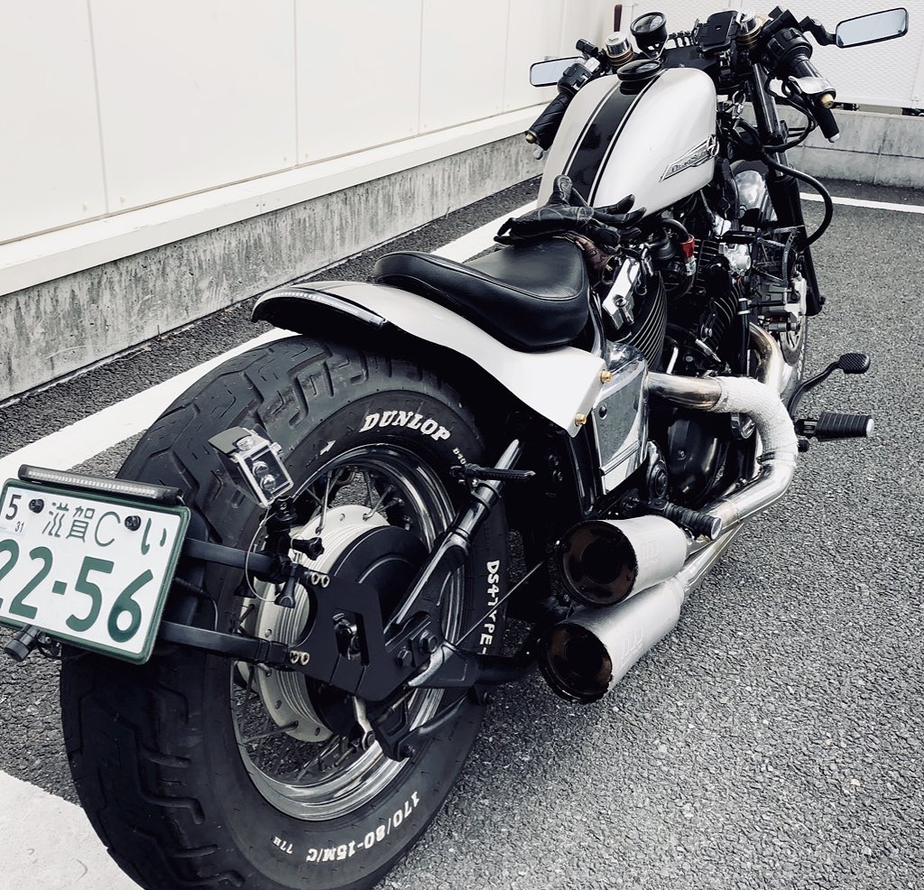 ユウ Nekodaruma アメリカンバイクを晒すとrtいいねが来るらしい あんまりアメリカンっぽく無いけどもw 遠くに行きたいなあ セパハンアメリカン ストリートドラッガー