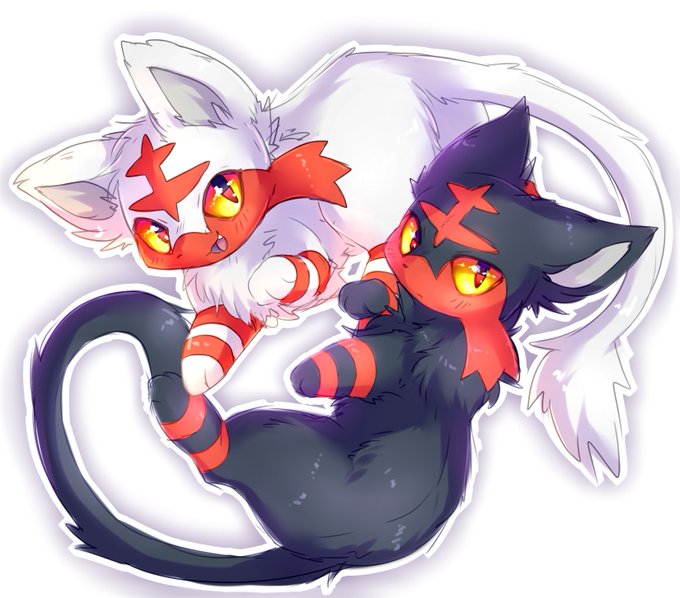 I really love the design and color scheme of the normal and shiny Litten. 
