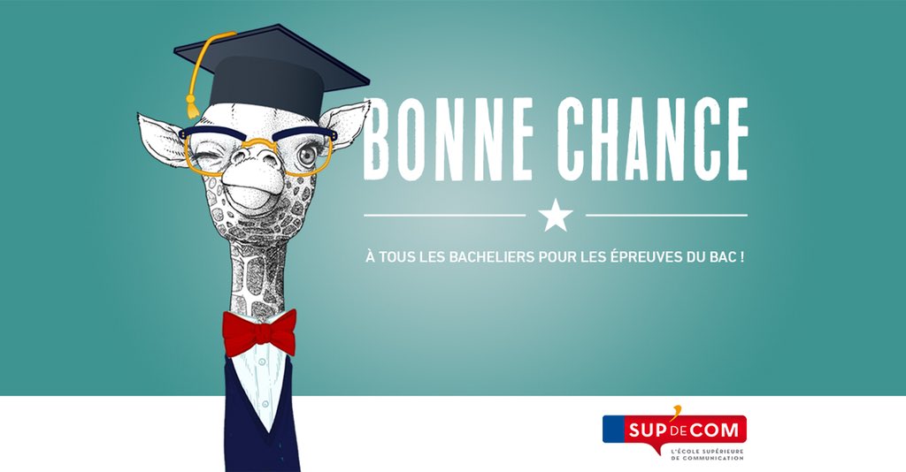 ALG_SupdeCom's tweet photo. On pense fort à tous ceux qui passent le Bac ! 👍🤞💪 @ecoledecom #reveletoi #bac2018 #Baccalaureat2018 #bonnechance https://t.co/BZvwyAxWjM