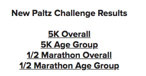 Results from today's New Paltz Challenge are posted fultonaccuratetiming.com <a href="/newpaltzchamber/">New Paltz Regional Chamber of Commerce</a>