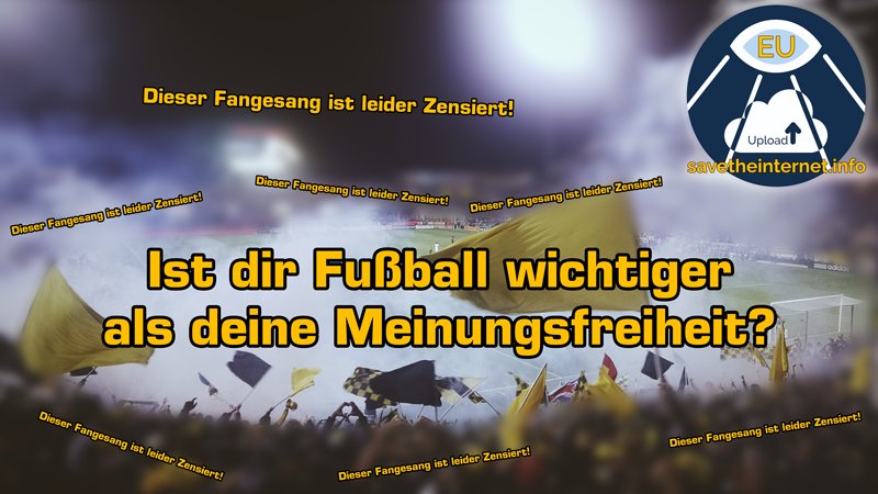 TomMeie61733956's tweet photo. Die EU stimmt während der WM am 20.06 über ein neues EU-Gesetz ab, das die Freiheit im Internet stark beschränken könnte. Informiere dich und teile das mit anderen! 
https://t.co/4eE55od7Xf
#WM2018 #GERMEX  #FCKart13 https://t.co/6sMX8bfcpm