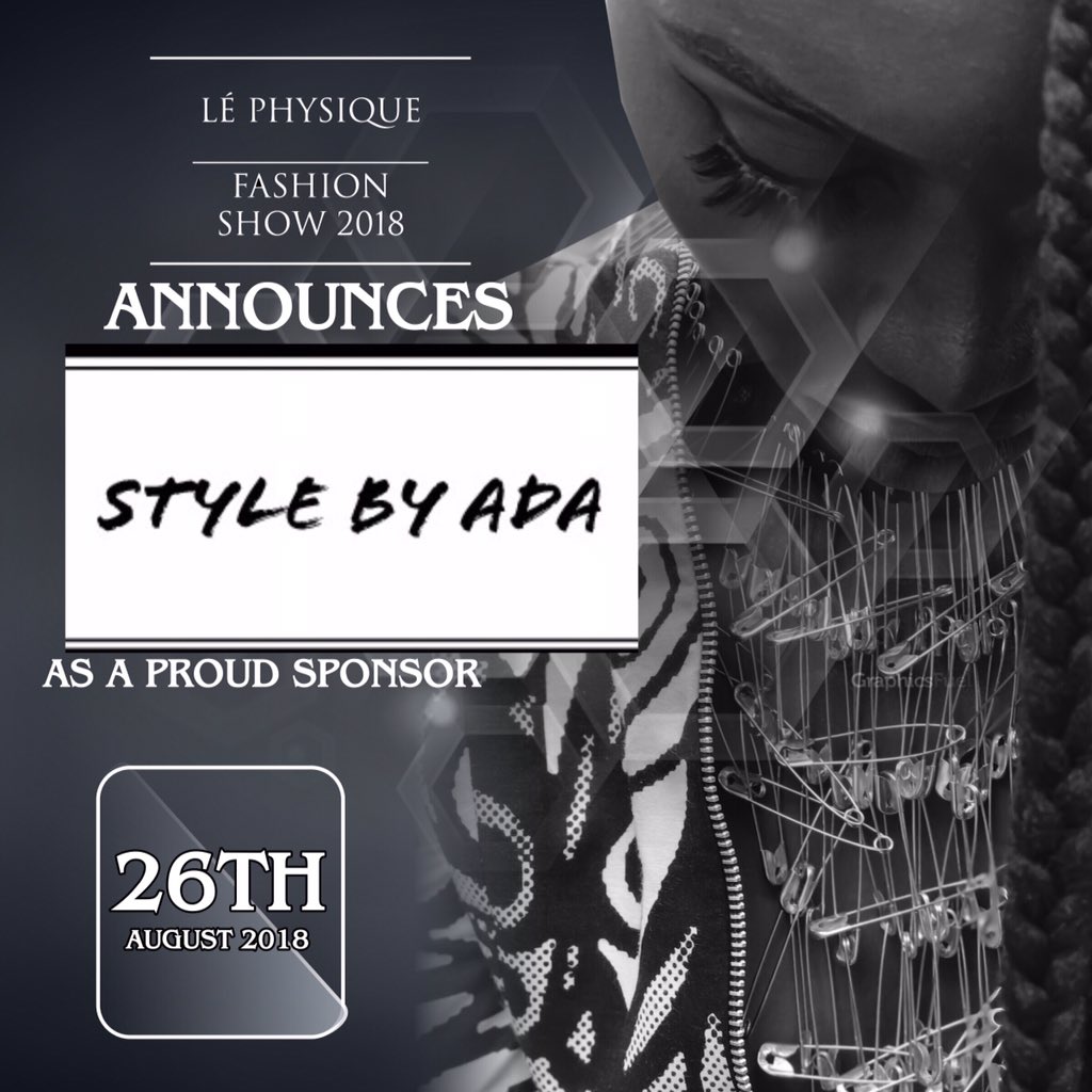 lephysique_ng's tweet photo. The Lè physique Fashion Show is excited to have Style By Ada On board as a sponsor .
Date: 26th august, 2018.
.
#lephysique #lpfs18 #somethingiscoming #warri #anticipate #lephysiquefashionshow2018 https://t.co/MT9EMIDVvM