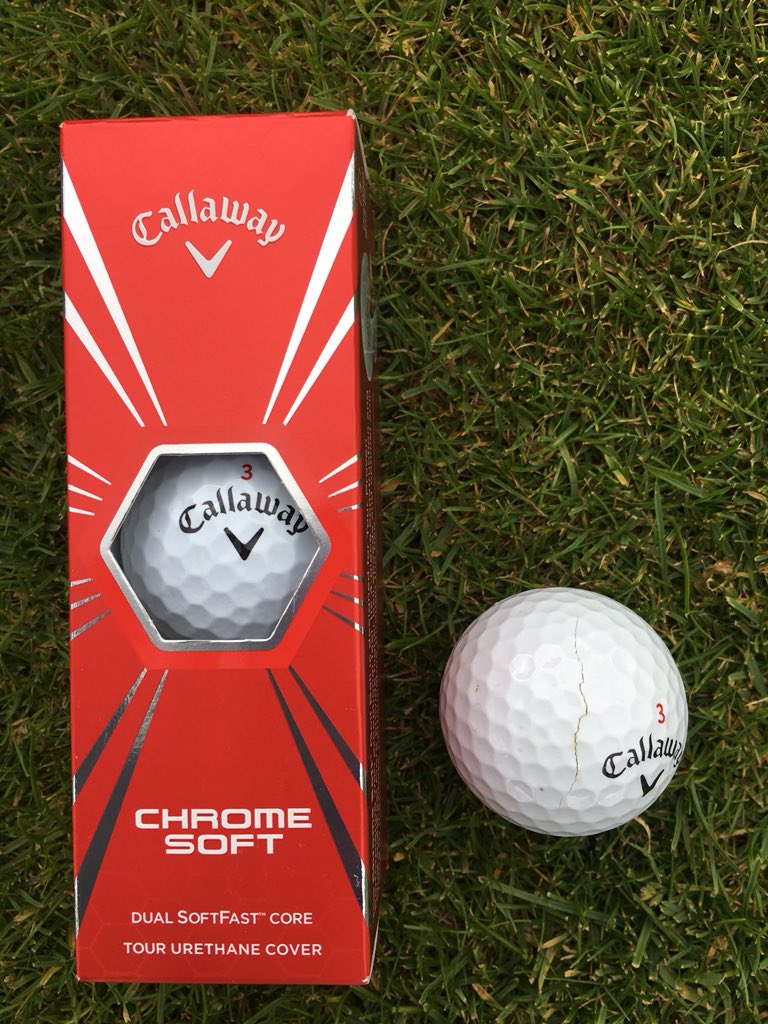 s12oly's tweet photo. @CallawayGolfEU  only used for 11 holes and the ball splits. Cost me a good score #isittimetochangebrands https://t.co/rmBbrTdw9A