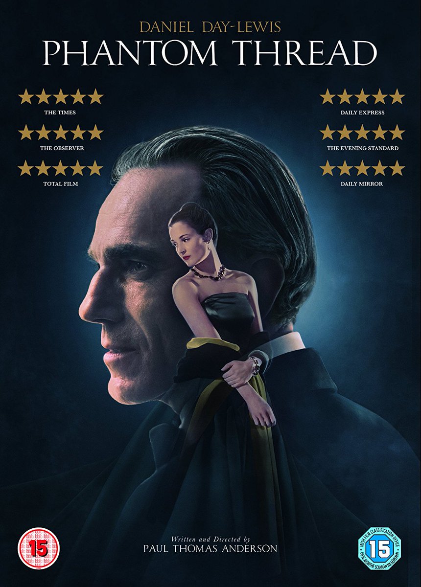 IFI_FilmShop's tweet photo. New to the IFI Film Shop this weekend, Paul Thomas Anderson's deliciously decadent drama Phantom Thread. The disk is loaded with typically unique extras too! https://t.co/z8usqA5VPU