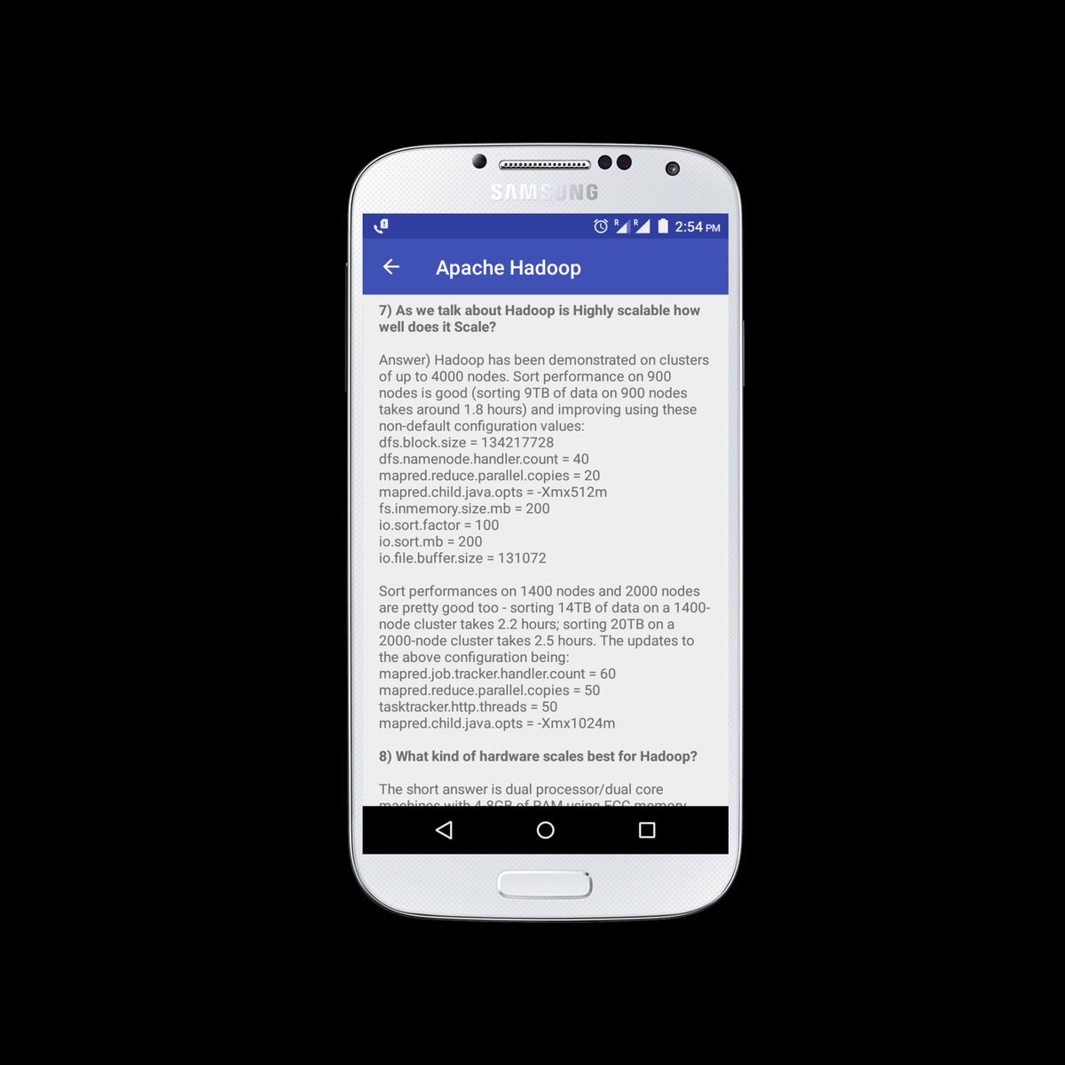 ZuzuDotAI's tweet image. RT @ybhavesh22: Nice Free Android App for Bigdata Interview Preparation (640+ questions with answers) Programming, Scenario-Based, Fundamentals, Performance Tunning

buff.ly/2yiQEKf

#Analyticss #bigdatalab #BigData #BigDataWorld #Cloudera #Clou…