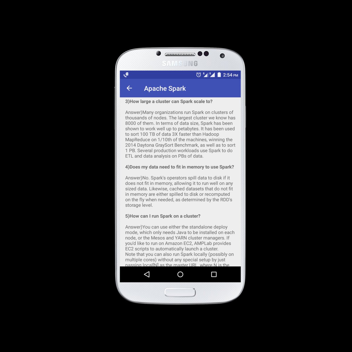 ZuzuDotAI's tweet image. RT @ybhavesh22: Nice Free Android App for Bigdata Interview Preparation (640+ questions with answers) Programming, Scenario-Based, Fundamentals, Performance Tunning

buff.ly/2yiQEKf

#Analyticss #bigdatalab #BigData #BigDataWorld #Cloudera #Clou…