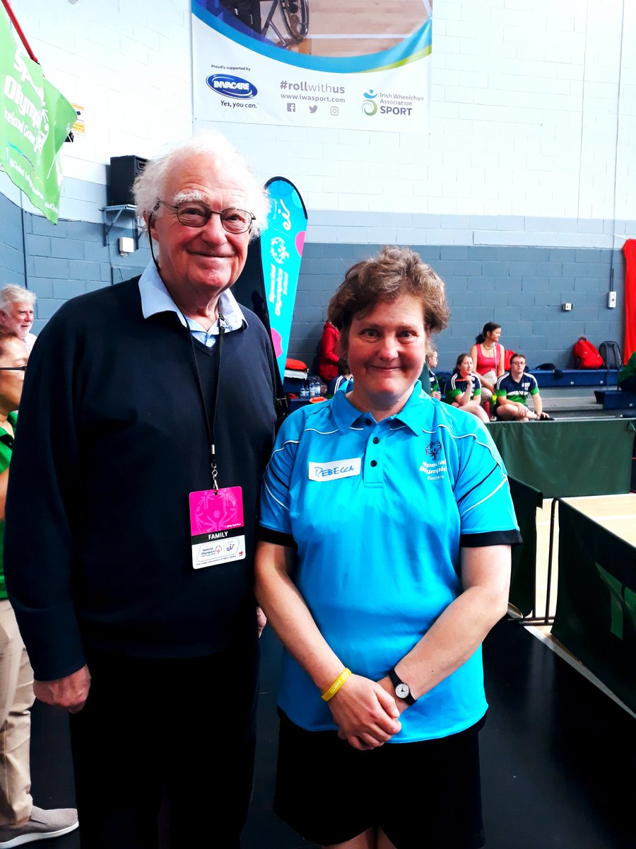 TableTennisSoi's tweet photo. @SOEastern Rebecca Thurston with her Daddy Tim!

Beaming with pride😊👏👫

#FathersDay 
@TableTennisSoi 
@SOIreland https://t.co/RVjWzxKiB2