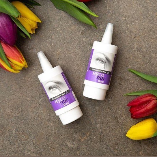 eyeworks2020's tweet photo. Hayfever season is right on us.  Help and protect those sore itchy eyes with Hycosan Dual.  Back in stock at Eyeworks #hycosandual #summer #hayfever #eyeworksoptical https://t.co/84LCx0OmGE https://t.co/OEuFgfv1Jq