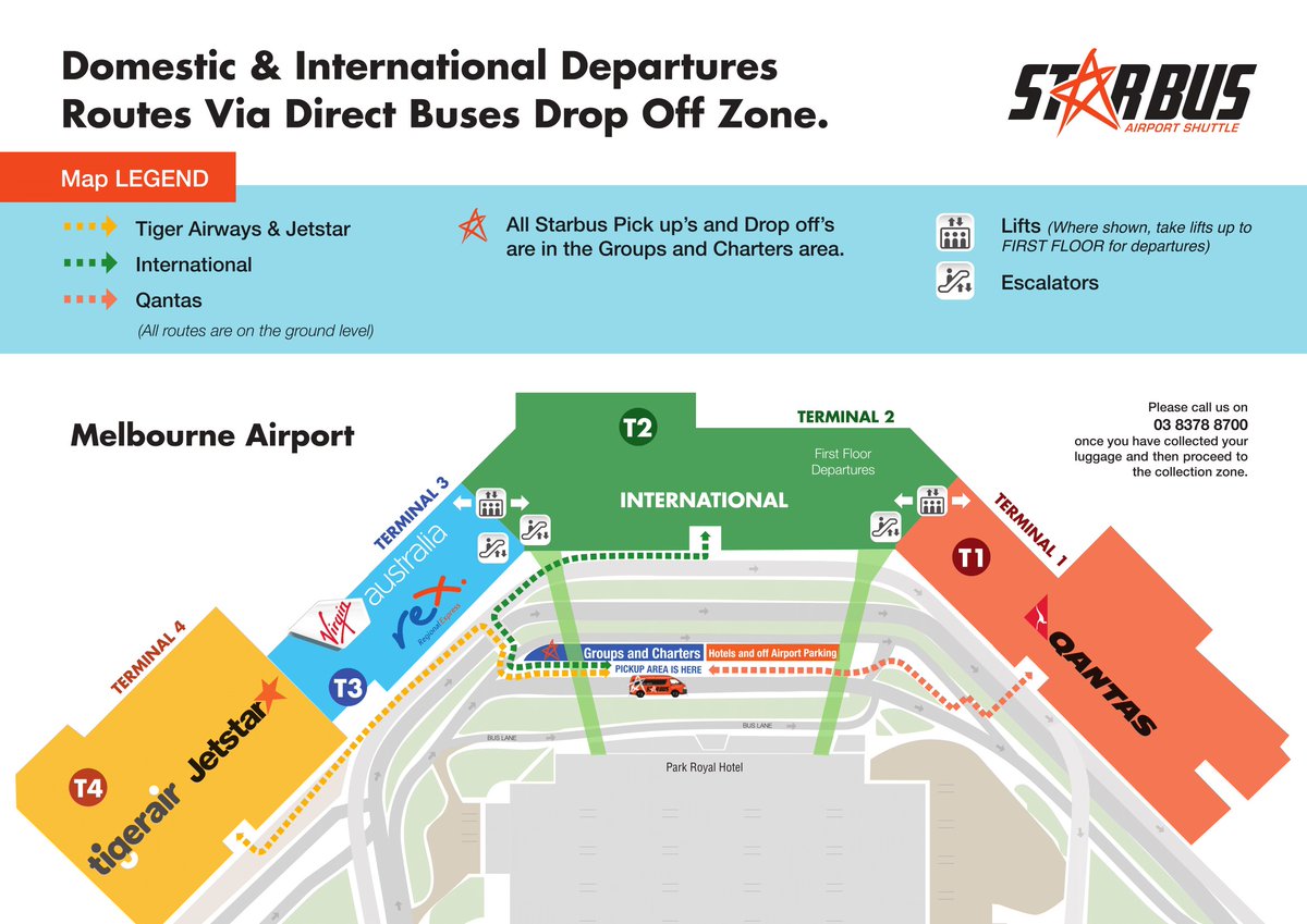 Melbourne Australia Airport Map