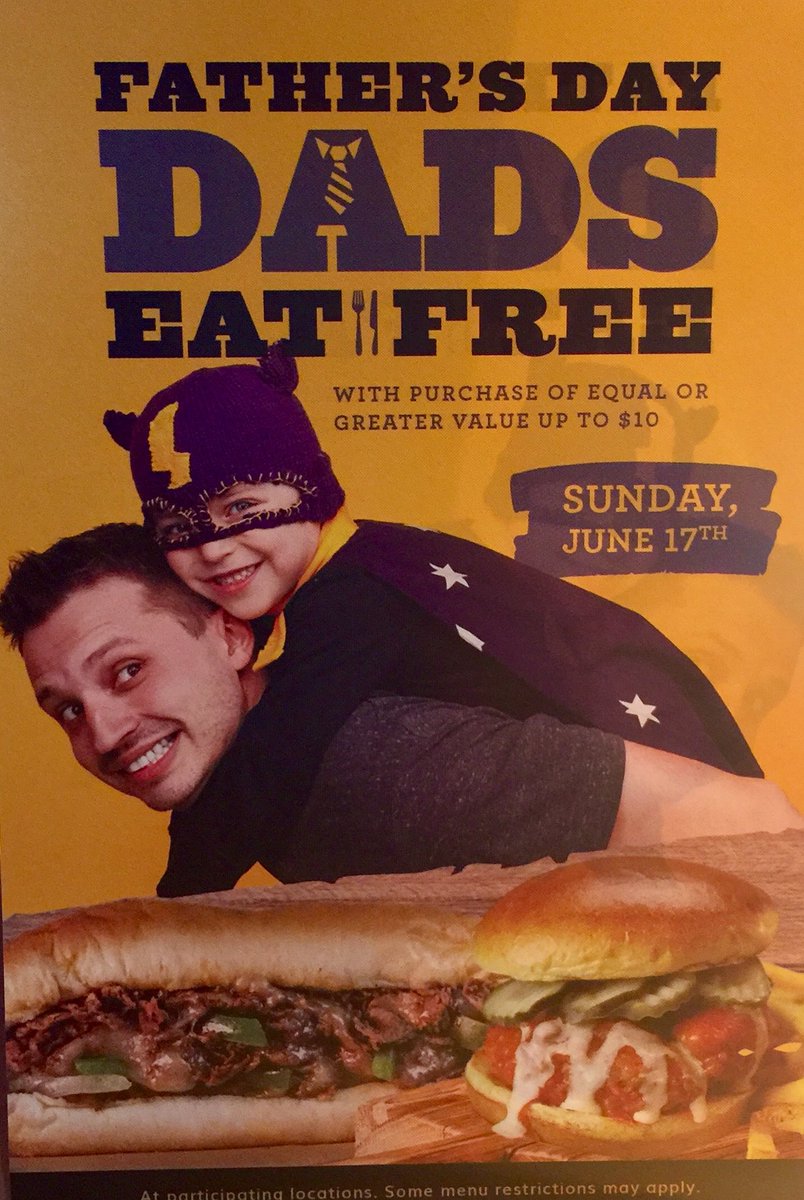 meetmeatbeefs's tweet photo. Yes...I said it! Dads eat free! Happy Father’s Day https://t.co/SJdUt1Dya9