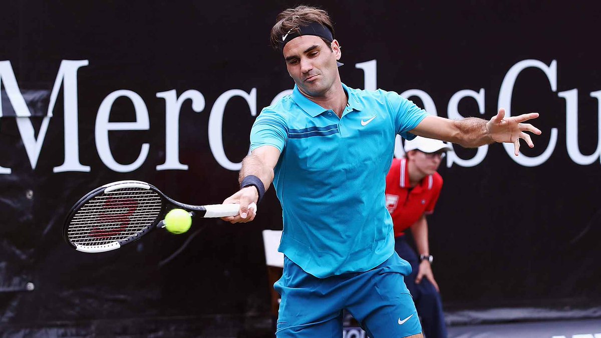 atptour's tweet photo. Roger. Wins. Again. 

@rogerfederer captures his third 🏆 of 2018, No. 18 on grass, and No. 98 overall with a 6-4, 7-6 victory against Milos Raonic at the @MercedesCup. How many will he win in his career? 🤔

@Infosys #ATP Scores &amp; Stats ➡️ https://t.co/QAotlqBCJ7 https://t.co/BjqInSWb2v