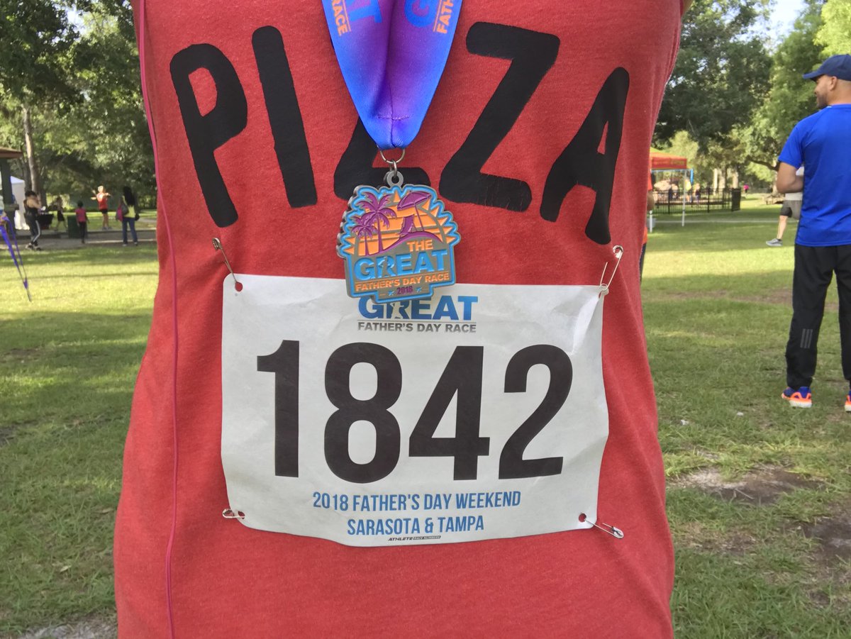HaleyHinds's tweet photo. What better way to celebrate dad than with a fun run through the park? So many families out here this morning at Al Lopez Park for The Great Father’s Day Race! Even though my dad is in PA, I want to honor him by doing a sport he loves. #GFDR #Tampa #HappyFathersDay https://t.co/QxYGZgv6l2