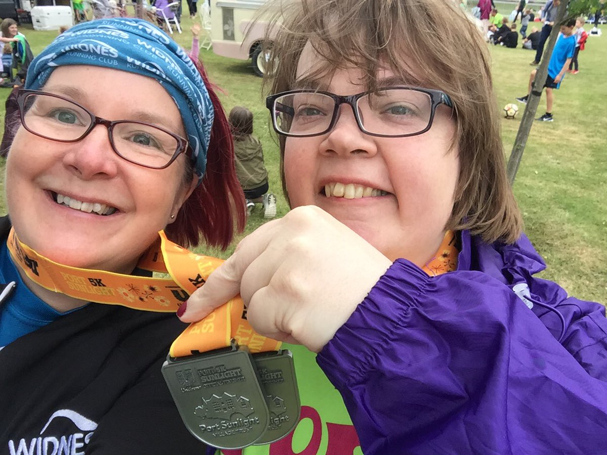 AliRunner's tweet image. Port Sunlight 5k with @ClaireHornby72 before and after! Oh and Claire got a pb!