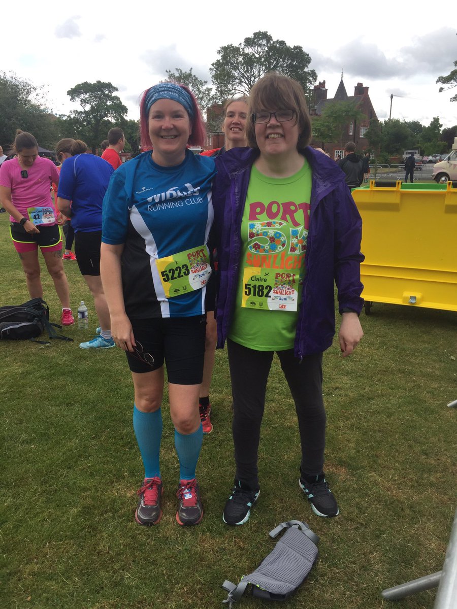 AliRunner's tweet image. Port Sunlight 5k with @ClaireHornby72 before and after! Oh and Claire got a pb!