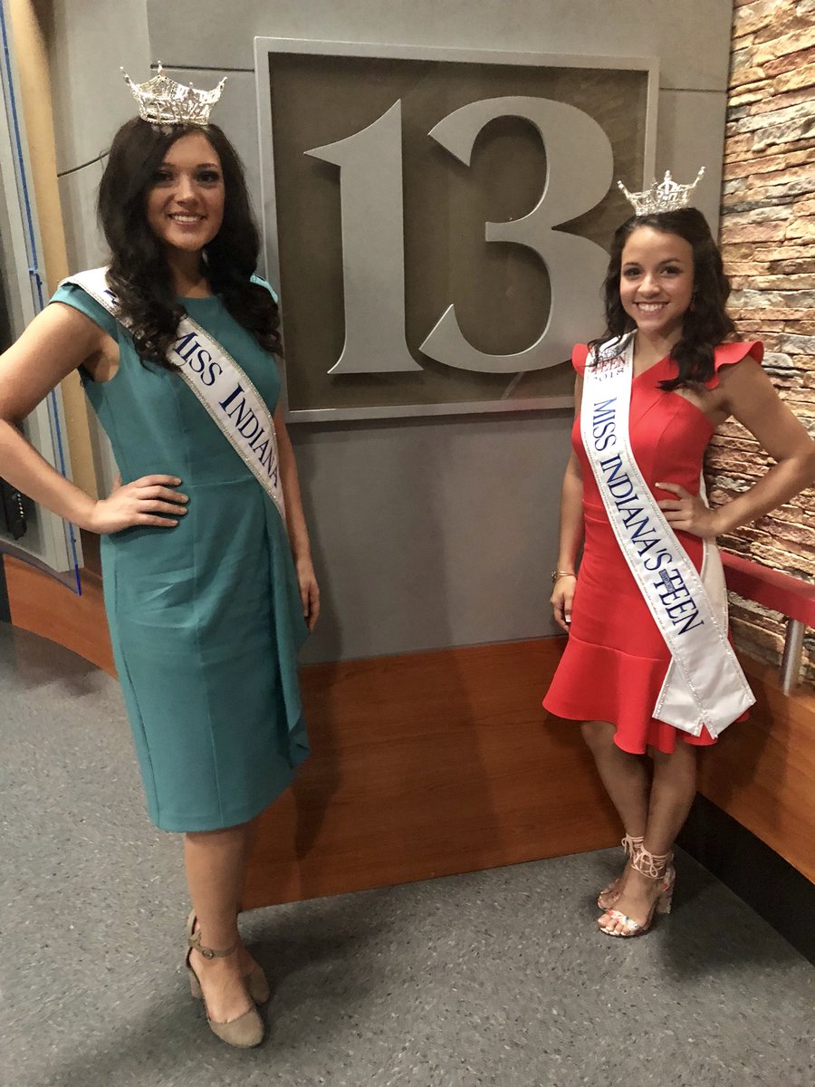 MissIndiana_Org's tweet image. Check out these two on @WTHRcom #WTHRSunrise with @LindseyWTHR13 at about 9:15! #FirstInterview